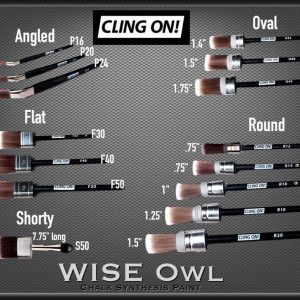 Oval ClingOn Brushes